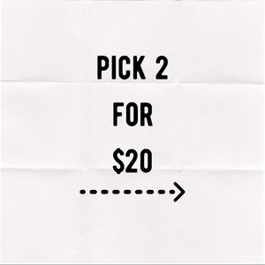 MOVING SALE! Pick 2 items for $20! All items with 🕶 are 2 for 20!